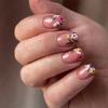 Small fresh 5D nail art sticker relief three-dimensional color flower nail art sticker 3D small daisy ins nail sticker