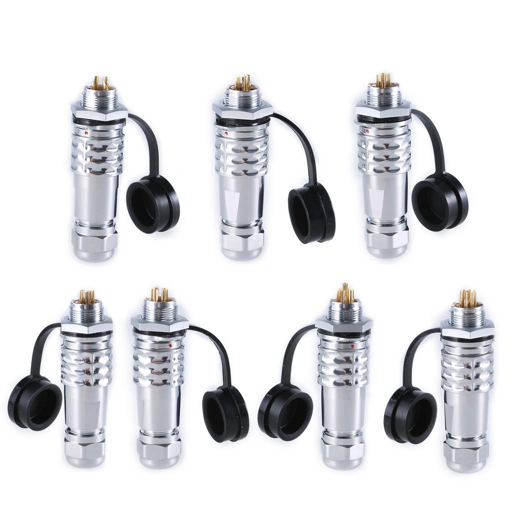 SF12 Connector Plug 2 To 9Pin Waterproof Aviation Socket Set for Professional Photography Equipment Cable Connector