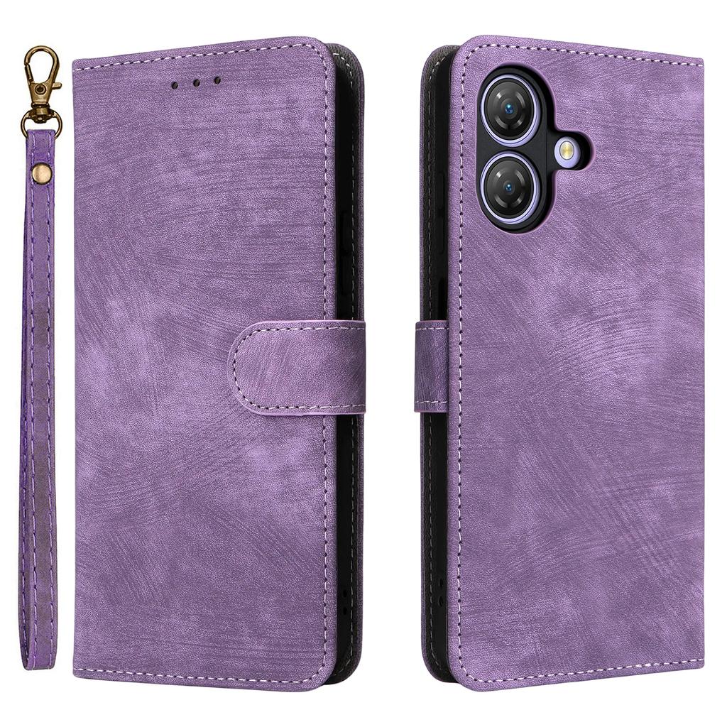 För Ulefone Note 21 Fodral Plånbok RFID-blockerande PU-läderfodral Ställ med rem