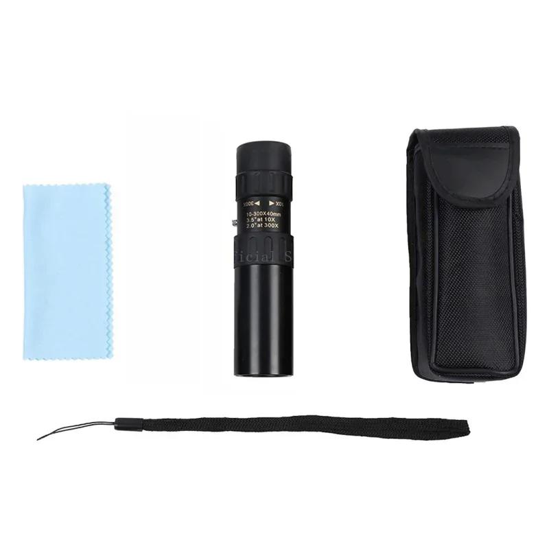 

10-300X40mm BAK4 Prism Monocular Telescope Spotting Scope With Holder and Tripod for Adults Bird Watching Camping Hiking