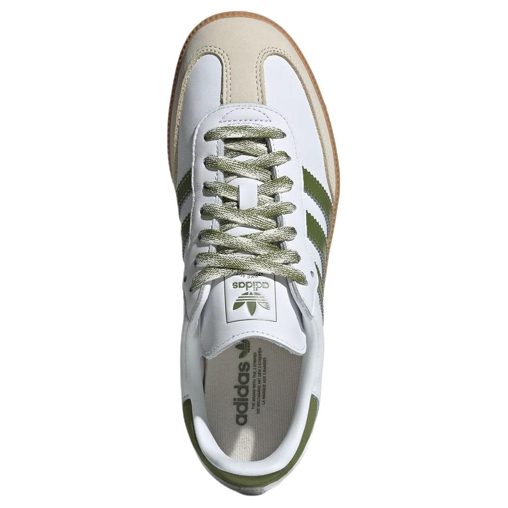 Adidas Samba OG White Tech Olive Gum Men Sneakers Cloud-White JS1352