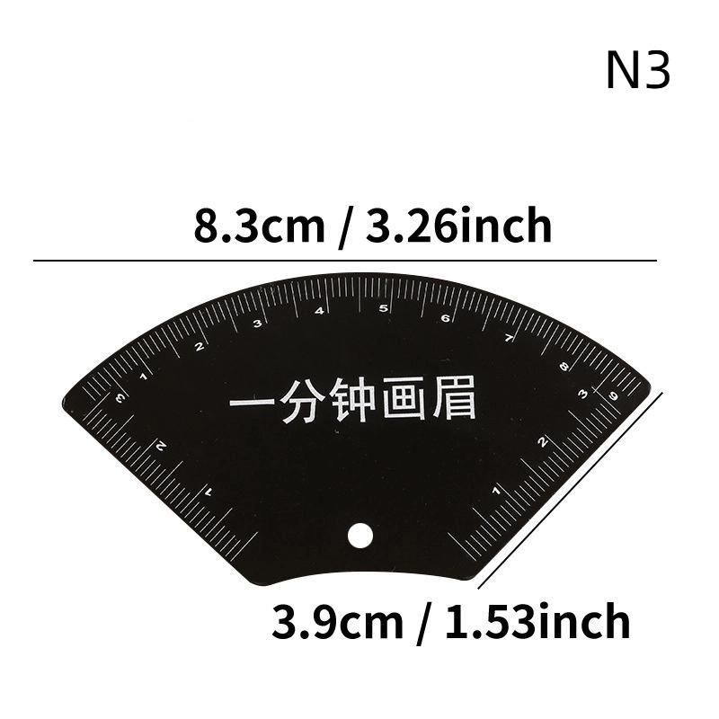 Stainless Steel Fast Drawing Eyebrow Design Ruler Microblading Mapping Tool Shaping Permanent Makeup Drawing Guide Ruler Tattoo