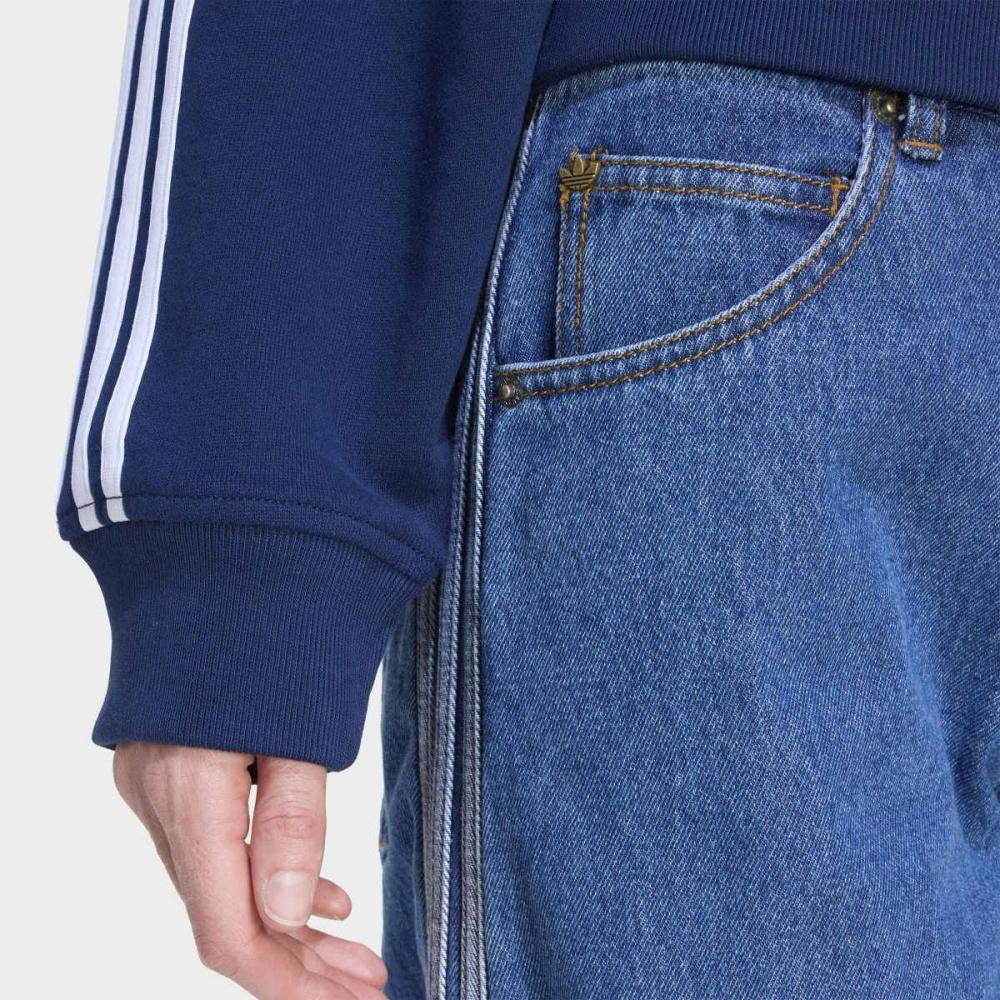 Adidas Stylish Button Closure Firebird Adilenium Denim Pants  Kd2906 