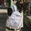 School bag women's fashion autumn and Korean version high school backpack tie-dye foreign style large-capacity student backpack middle school studen