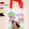 5Pcs Diy Graffiti Bag Handmade Painting Non Woven Bags For Children Arts Crafts Color Filling Drawing Toy Educational Toys