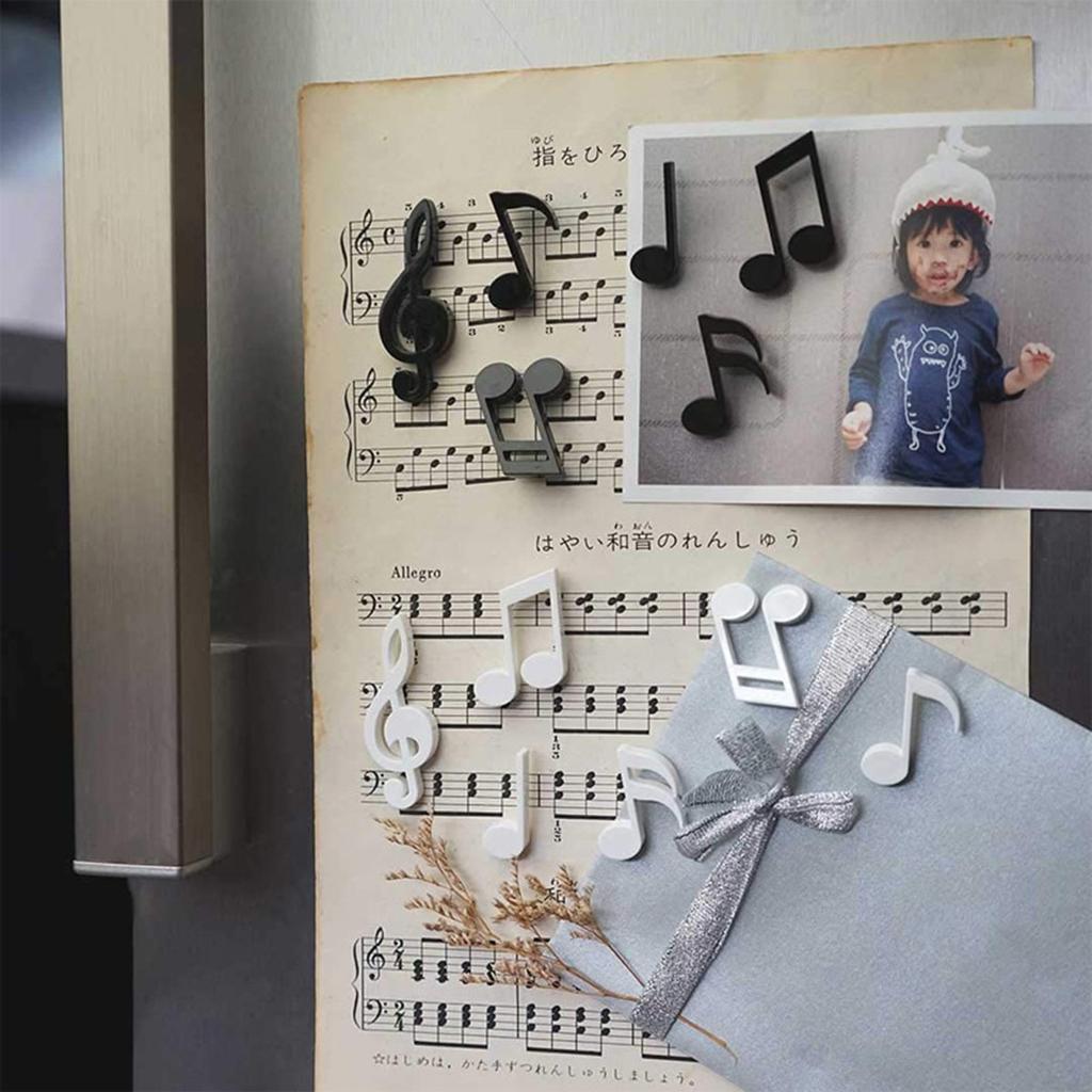 6 PCS/Set Fridge Magnets Creative Musical Notes Magnet Refrigerator Message Sticker Home Decor