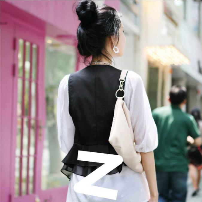 Spring Summer Women's Chiffon Vest Thin Short Sleeveless Vest Waistcoat Female Korean Slim And Slim Cardigan Black Vest
