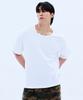 Mihag Metal Clip U-Neck T-Shirt (White)
