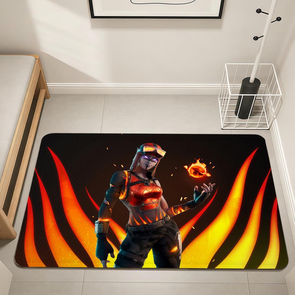 game cool funny art F-Fortnite Home Bedside Rug Kitchen Bath Floor Mat Hallway Balcony Carpet Entrance Doormat hogar Decor