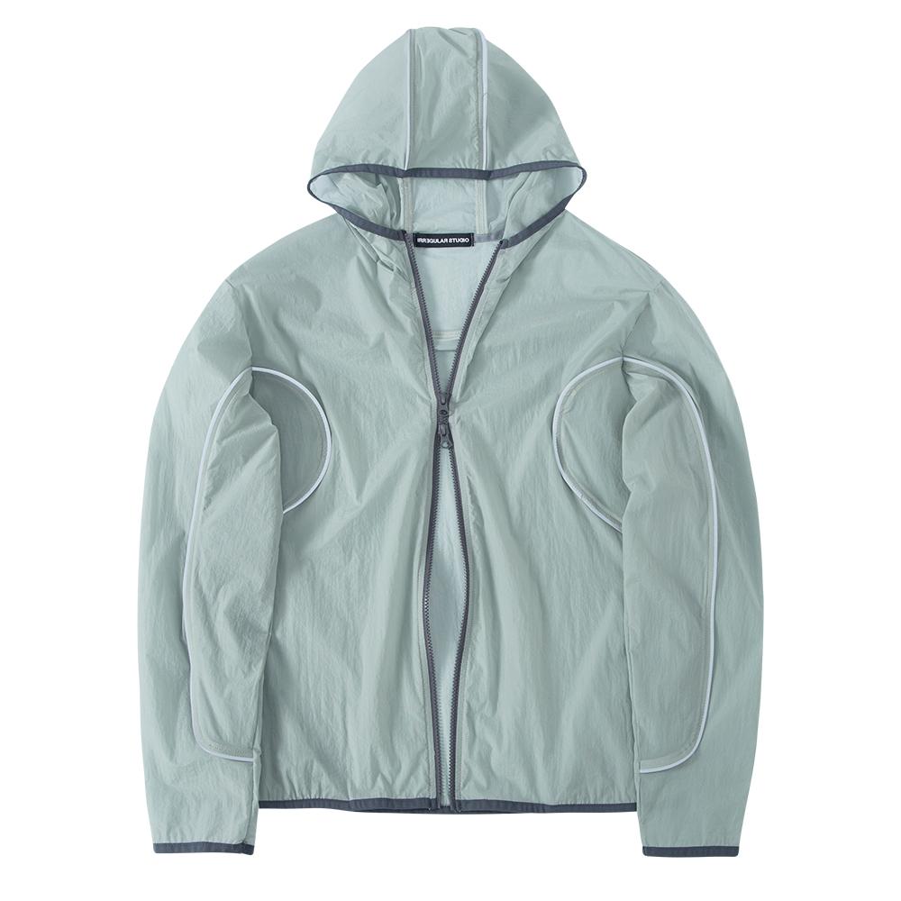 Irregular Para Light Hood Zip-Up (Jade)