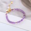 Natural Amethyst Bracelet  Bangles Women Fashion Jewelry Accessories Gift