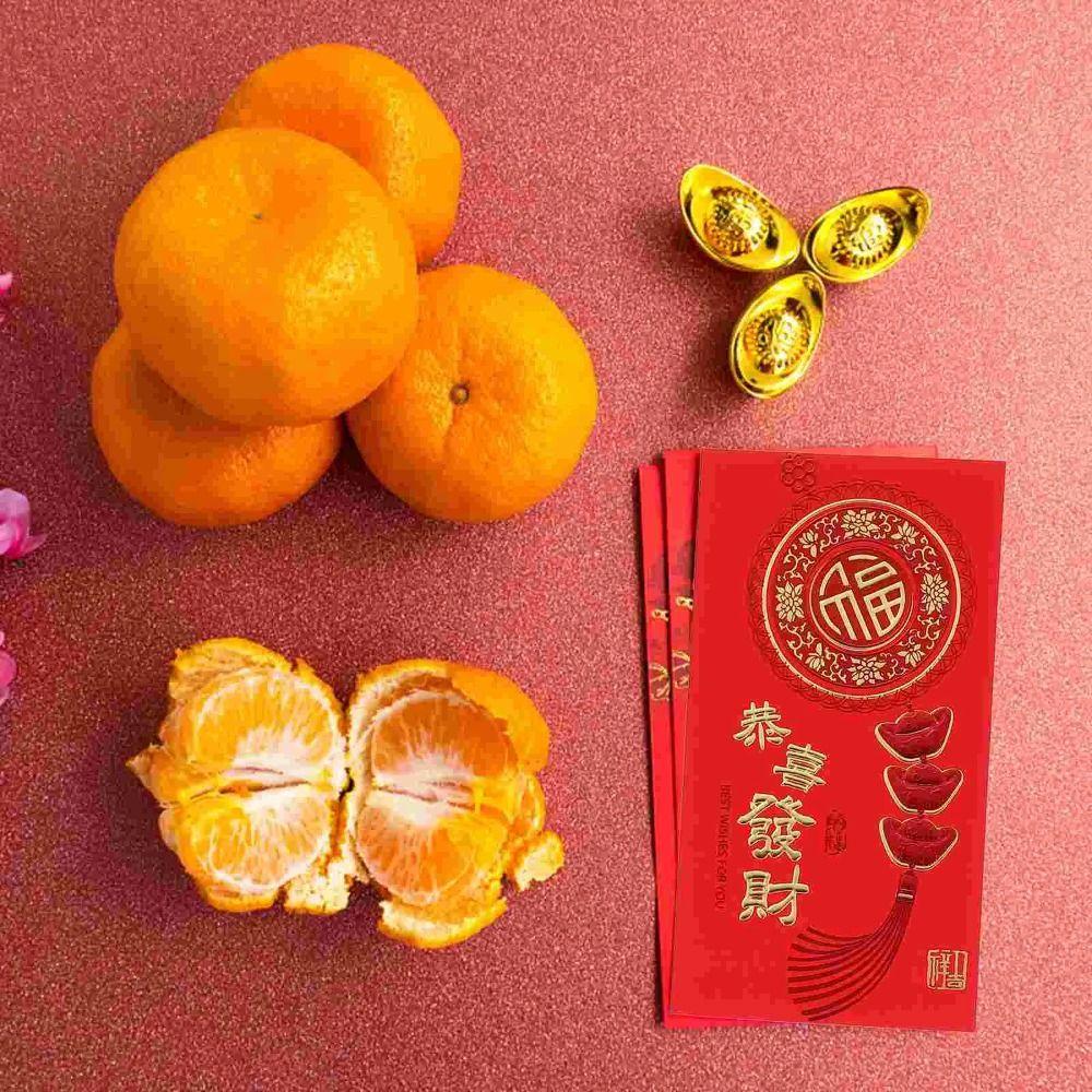 

Spring Festival Hard Paper Ironing Wedding Supplie Red Purs Red Envelopes Lucky Purse New Year Bag