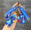Stitch Keychain With Strap Disney Lilo And Stitch Disney Keychain