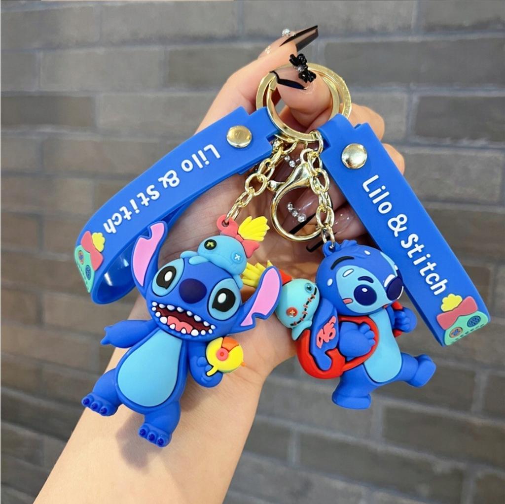Stitch Keychain With Strap Disney Lilo And Stitch Disney Keychain