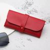 New Handmade Glasses Case Soft Cover Bag PU Leather Glasses Box Lightweight Buckle Clamshell Spectacle Case Women Men