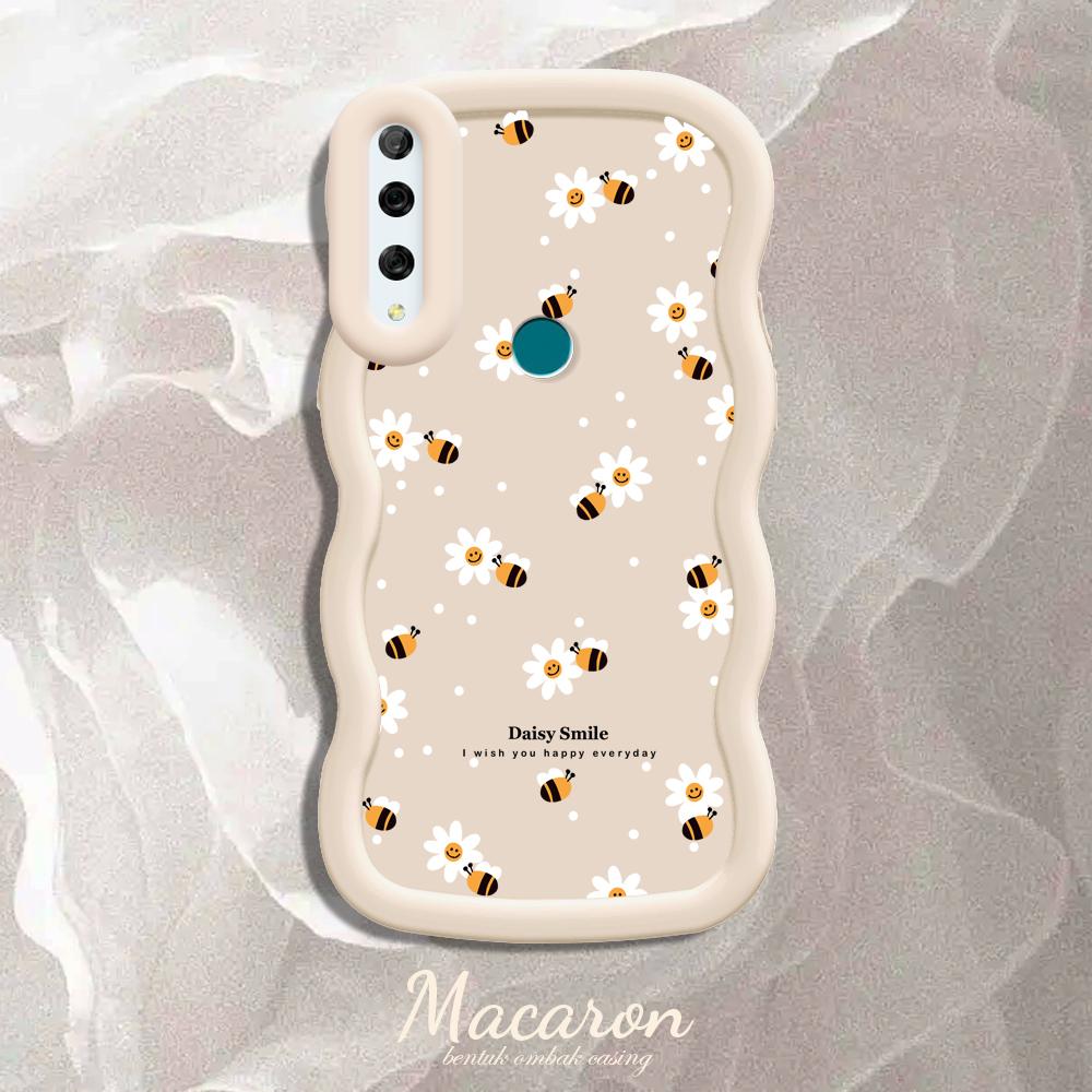 

М який силіконовий чохол Macaron Phone Case з малюнком Big Wave Edge Протиударний захисний гумовий чохол для iPhone Huawei Honor Infinix Tecno Tecno Pop 7 Pro білий