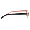 Full Rim Rectangle Black On Peach Smartbuy collectiOn Chakaia A56d fashiOn Unisex Eyeglasses