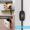 Extension Cord with On/Off Switch Flat Plug Heavy Duty Power Cord 16AWG/13A 3 Prong Extension Power Cable