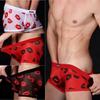 Men's Sexy Kiss Lips Print Boxers Low Waist Transparent Underwear Mens Boxer Shorts