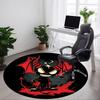 1pc Devil Horns Office Round Area Rug, Under Office Chairs Bedroom Living Room Home Decor, Room Deco, Available in Various Sizes