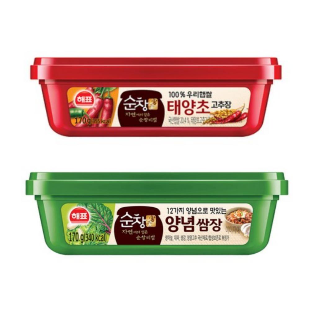 

[Haepyo] Настоящие корейские ингредиенты / Gochujang Doenjang Ssamjang 170 г x 2 / соус Gochujang + Ssamjang