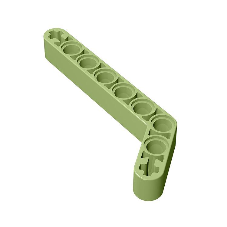 Curved Thick Hole Arm 32271 - Compatible with Lego, Science Education Small Particle Building Blocks