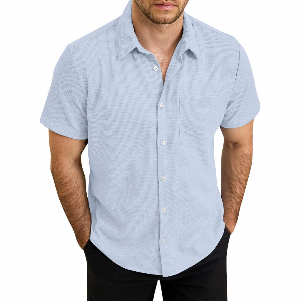 Hawaiian Shirt For Men, Men's Vintage Button Down Bowling Shirts Short Sleeve Summer Beach Shirt