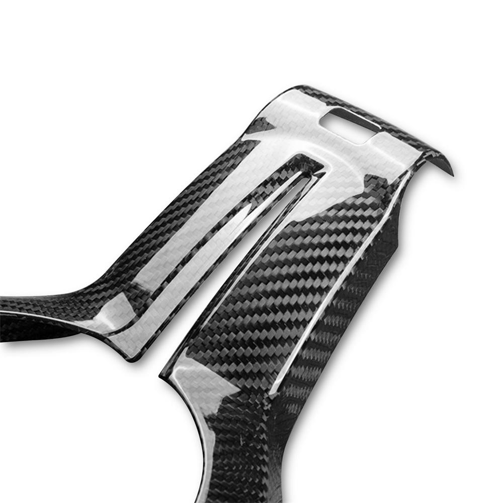 Carbon Fiber Steering Wheel Cover Trim For BMW M4 F82 2014-2018 M5 F10 2011-2016