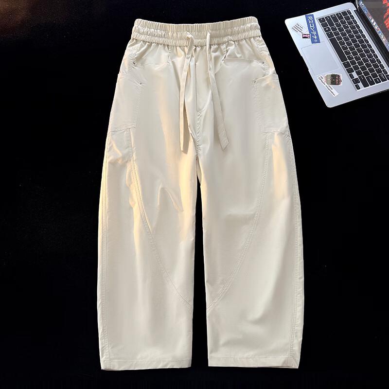 Men's Summer American Retro Loose Straight Leg Casual Pants