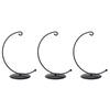 3 Pieces Black Metal Display Holder For Succulents Glass Globes And Decorative Items Indoor Outdoor Use