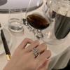 Copper Geometric Fashionable Ring Adorned With Stunning Zircon For Modern 2022 Women
