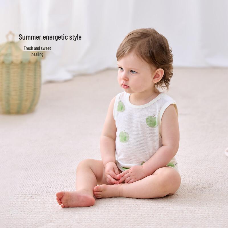 babylove Summer Cotton Mesh Baby Romper