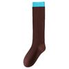 Socks Pure Cotton Stockings Season Tide Color Matching Retro European And American Style Calf Socks Micro-Pressure Thin Stockings