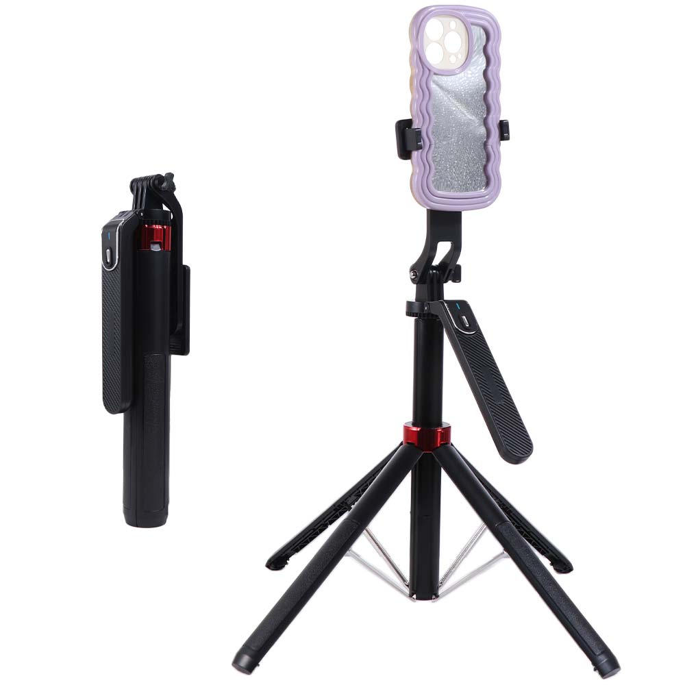 Four Legged Bluetooth Selfie Stick 1.8m Selfie Stick Stand Telescopic Selfie Stick Live Broadcast
