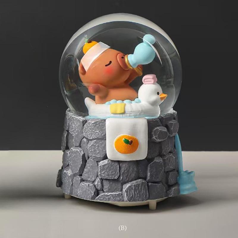 Astronaut Crystal Ball Music Box Ornament - Student Snow Globe Birthday Gift