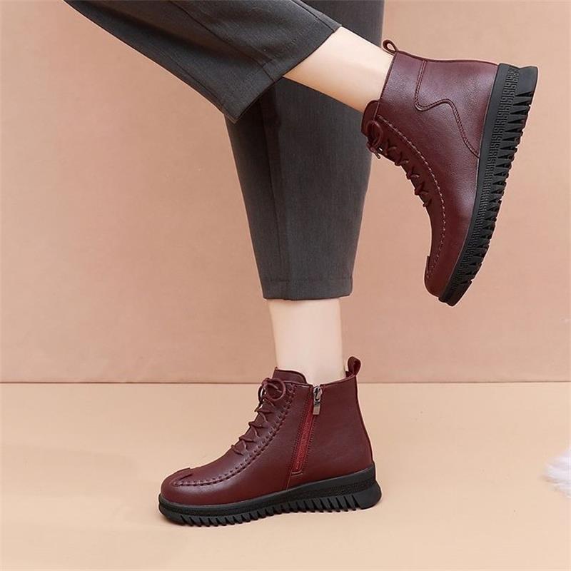 Shoes Winter Warm Velvet Cotton Shoes Flat Non-slip Cotton Shoes Short Boots Winter