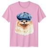 Pomeranian Dog Breed Watercolor Art Unisexs TShirt Canine Pet Lover
