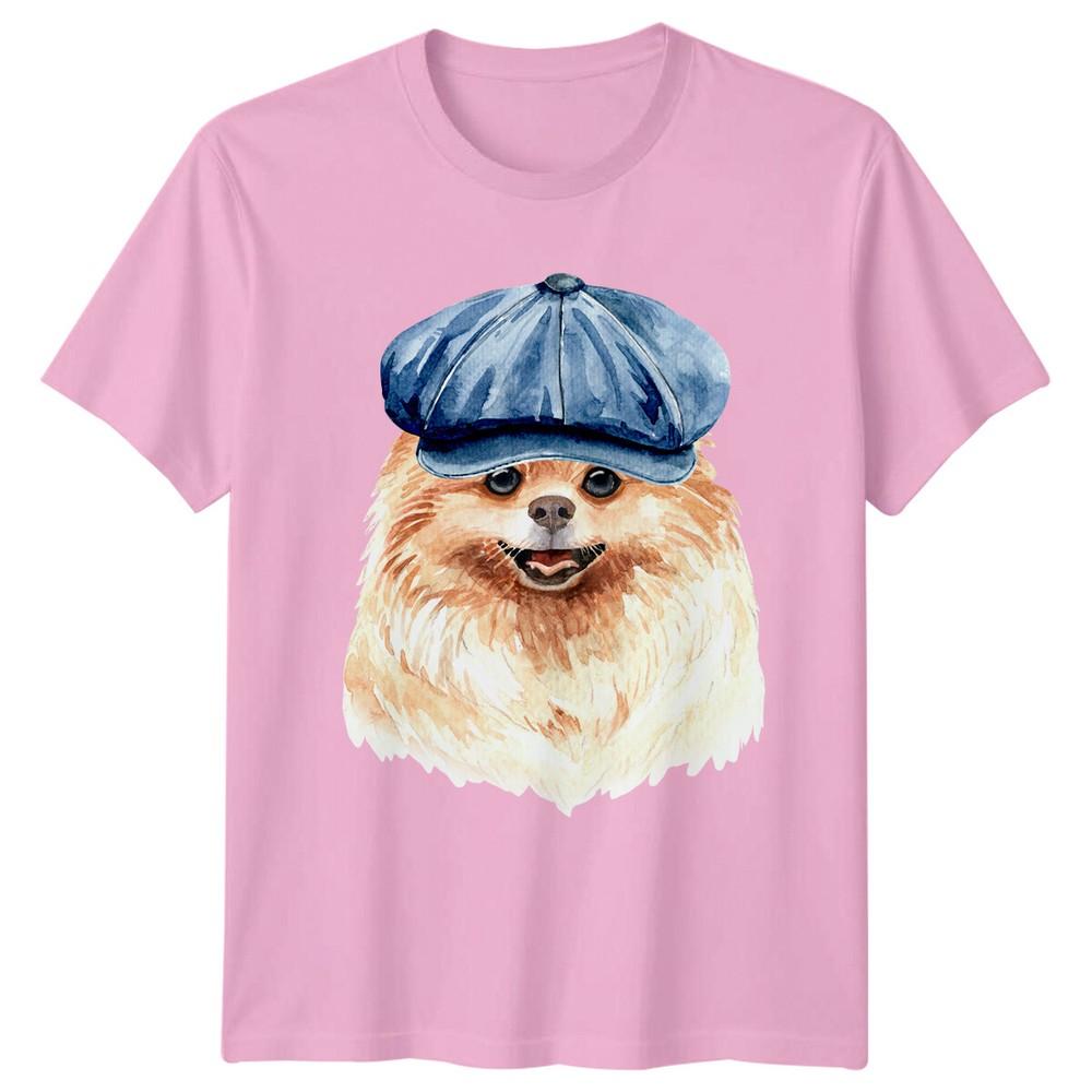 Pomeranian Dog Breed Watercolor Art Unisexs TShirt Canine Pet Lover