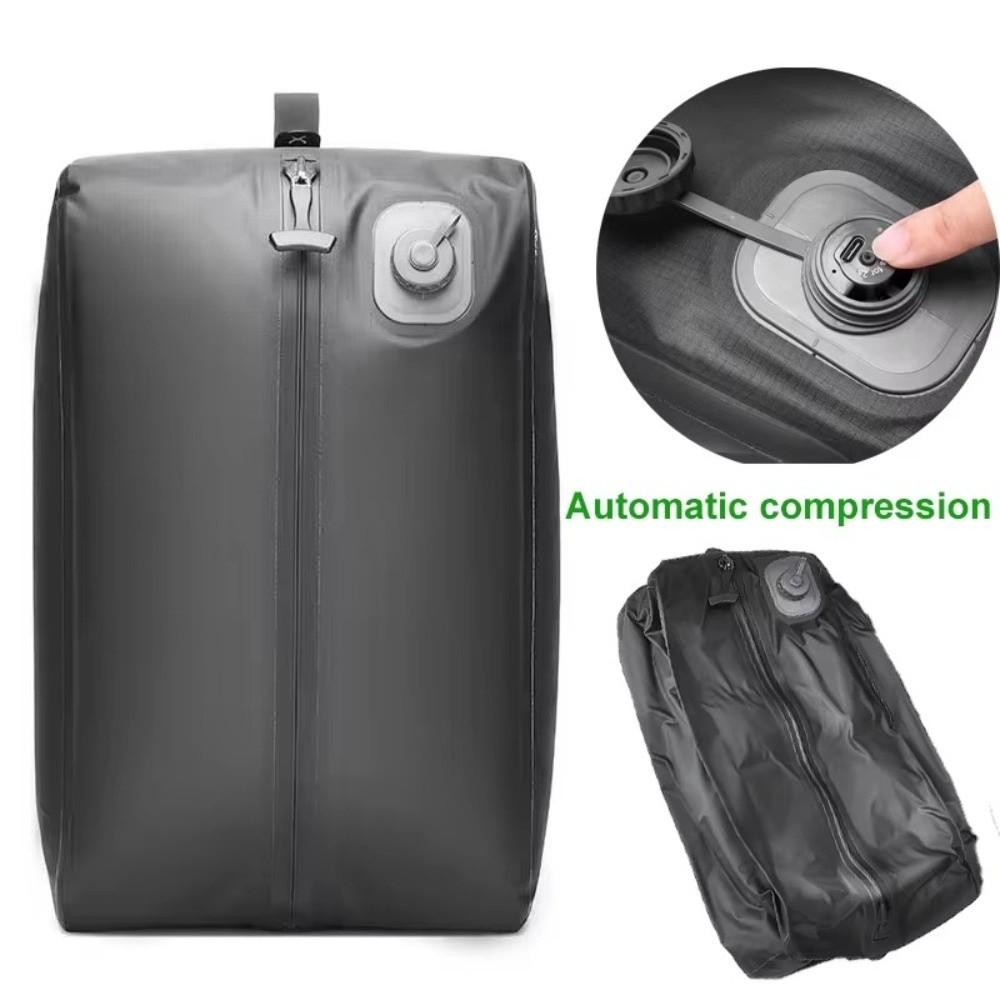Folding Automatic Vacuum Bag Waterproof Space Saver Reusable Storage Bag Dustproof Air Pump inside Vacuum Compression Bag