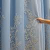 Modern European Style Curtains Pink Lace Embroidery Thickened Curtains Blackout Sunscreen Bedroom Living Room Balcony Curtains