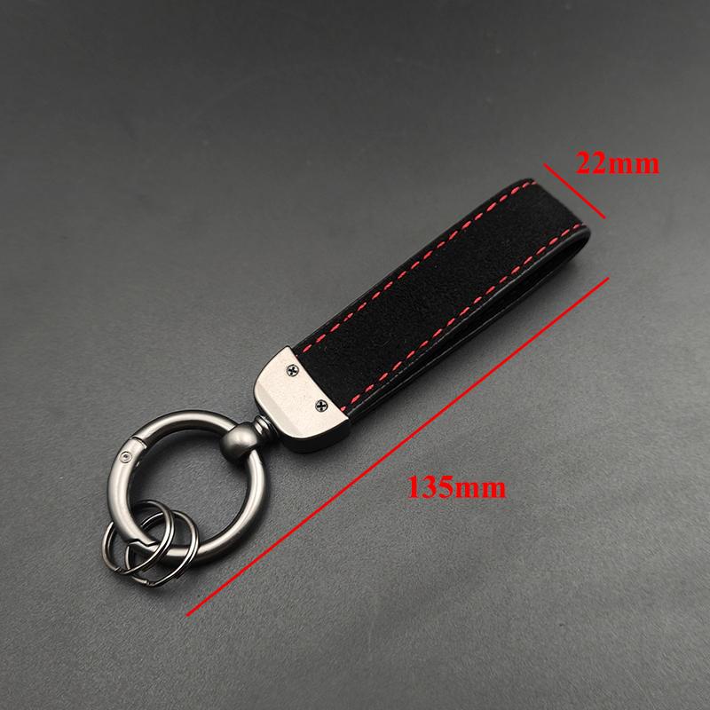 2024 Suede Leather Man Women Luxury Car Keychain For Toyota Corrolla Yaris Chr Land Cruiser Hilux Sport Keychain Accessories