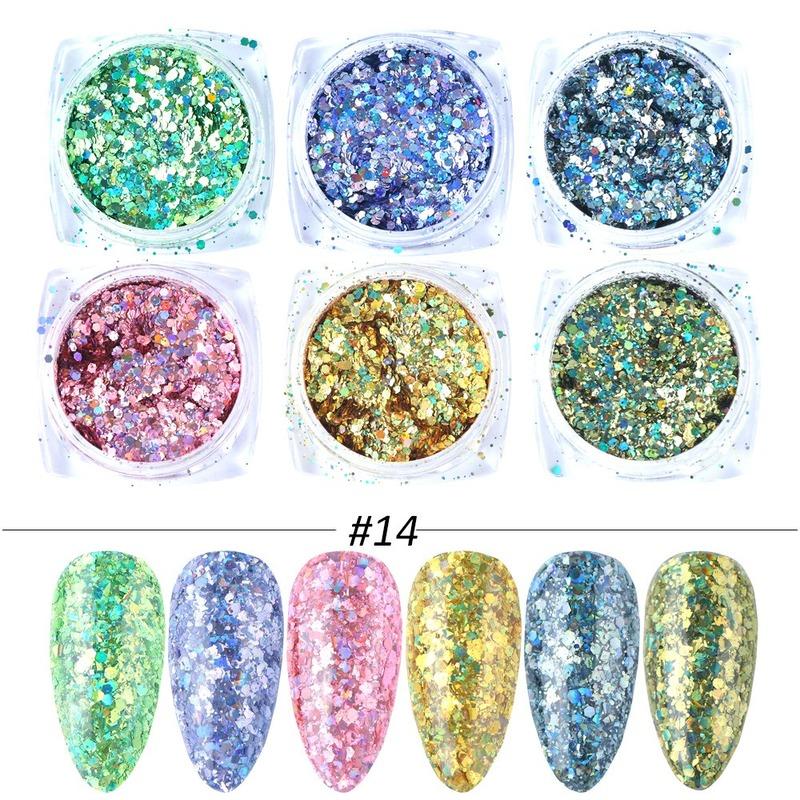Mixed Color Nail Art Glitter Rhinestone Crystal Gems Jewelry Bead Manicure Decoration Accessories Nail Supplies For Professional