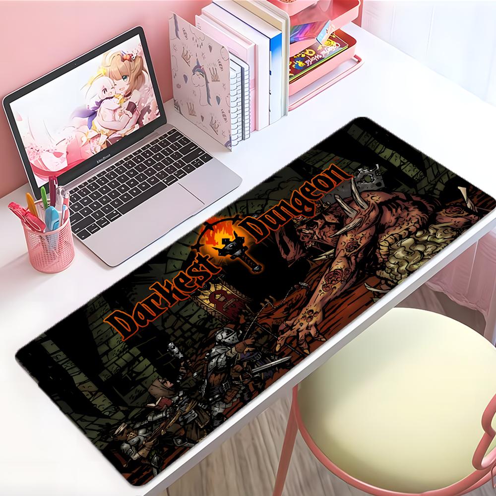 Dunkles Strategie-Spiel DDarkest Dungeon Mauspads Groß Dicke Schreibtischunterlage Genähte Kanten Gaming-Mausmatte Für PC