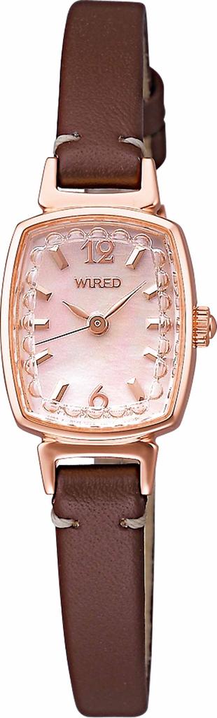 Wristwatch Wired F Quartz Curved Hardlex AGEK074 Brown [Seiko Watch]