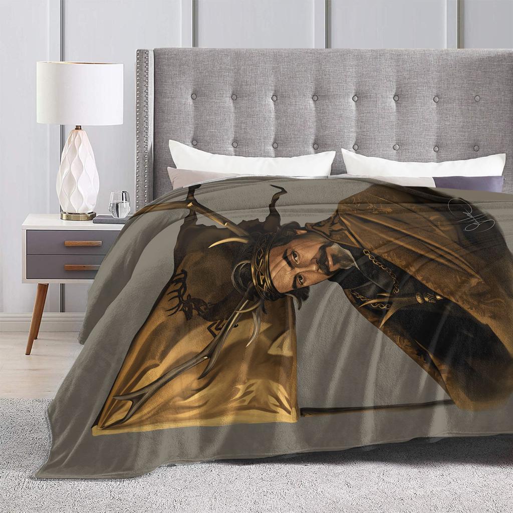 Cozy Throw Blanket Plane Travel Lyonel Baratheon Blanket Flannel Bedspread For Outdoor Novelty Sofa Bed Cover