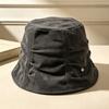 Artistic Versatile Fisherman Hat Retro Basin Hat Autumn and Winter Face Enhancing Small Bucket Hat Warm Big Head Circumference Hat Children's Style