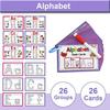 1 Set Kids Alphabet Flash Cards 26 Letters Tracing Practice Card Toddlers Boys Girls Educational Dry Erase ABC Preschool Learning Flashcard