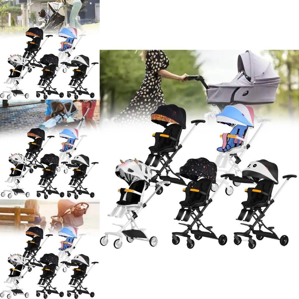 Innovative Compact Baby Stroller With Easy Folding Mechanism And Multi-functional Seat Options