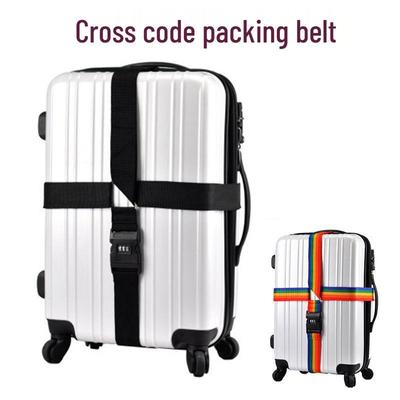Adjustable Cross Luggage Straps with Password Protection