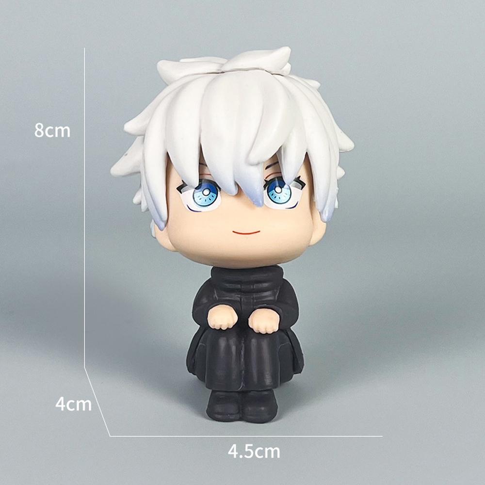 9cm Anime Jujutsu Kaisen Figure Itadori Yuji Gojo Satori Fushiguro Megumi Kugisaki Kawaii Toy Car Decoration PVC Model Gift